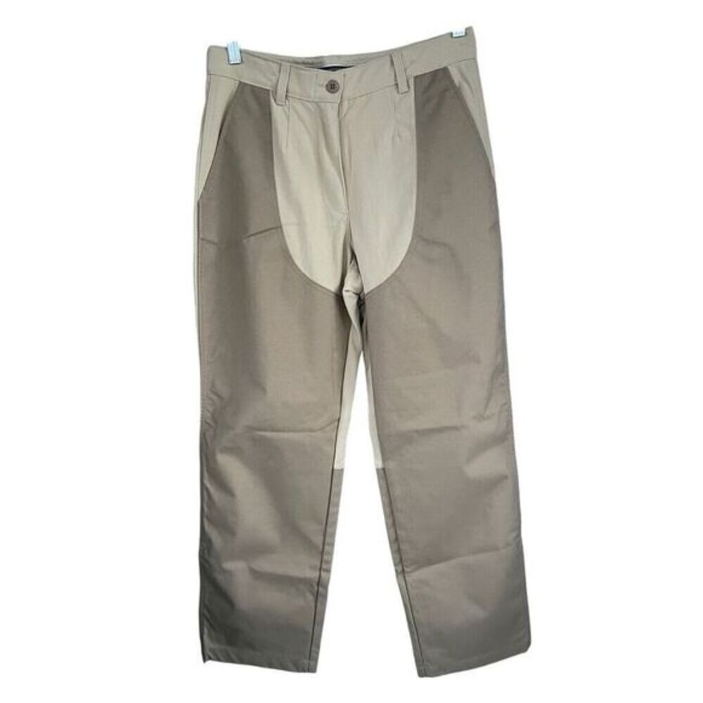 J1  L.L. Bean Upland Field‎ Hunting Pants Womens Size 10 Beige Colorblock Nylon
